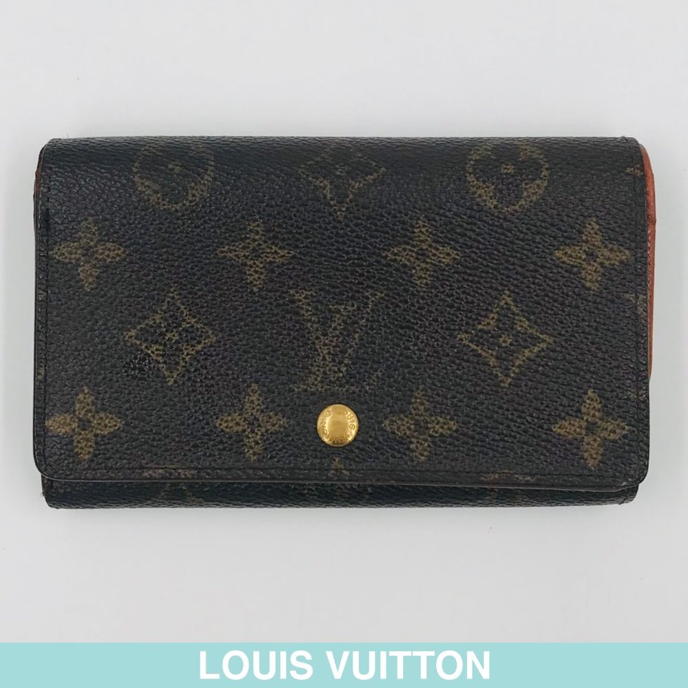 Auth Louis Vuitton Monogram bi-fold wallet M61730
